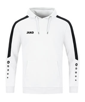 JAKO Power Hoody Damen Weiss Schwarz F000 - weiss