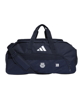 adidas Tiro League Duffel Bag Gr. M Blau Schwarz