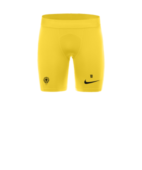 Nike Pro Strike Sous-vêtements shorts Jaune C719 