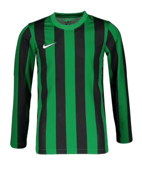 Nike Division IV Striped Trikot langarm Kids F302 - gruen