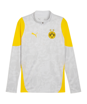 PUMA Borussia Dortmund Training 1/4 Zip Sweatshirt Grau F18 - grau