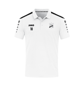 JAKO Power Poloshirt Weiss Schwarz F000