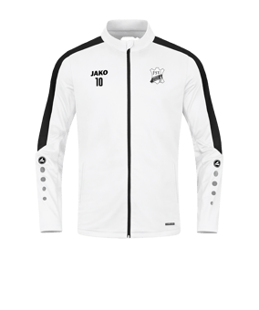 JAKO Power Polyesterjacke Weiss Schwarz F000
