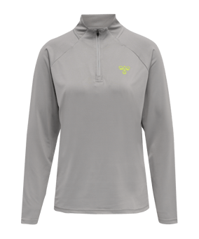 Hummel hmlGG12 HalfZip Sweatshirt Damen F1100 - grau