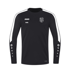 JAKO Power Sweatshirt Schwarz Weiss F800