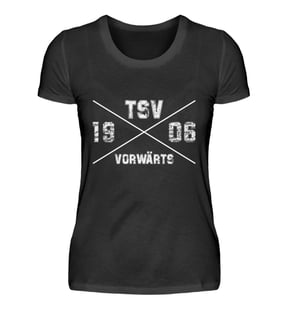 TSV Schopfloch T Shirt Cross Damen Schwarz - schwarz