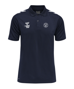 Hummel hmlCORE XK Functional Poloshirt Blau F7026