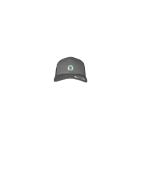 Merch 5 Panel Retro Trucker Cap Charcoal | #logo4c