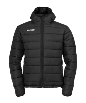 Kempa Puffer Kapuzenjacke Schwarz F01 - schwarz