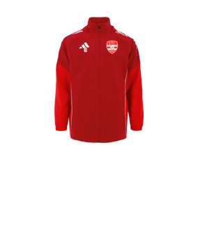 Veste de pluie adidas Tiro 25 Competition enfants rouges