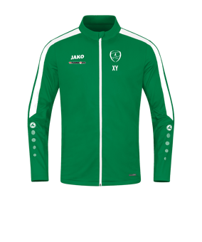 JAKO Power Polyesterjacke Grün Weiss F200
