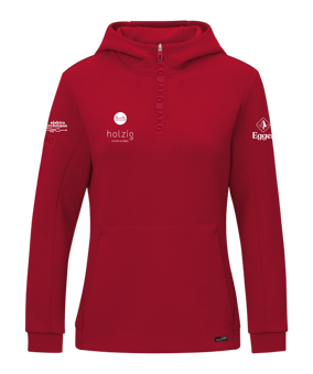 JAKO Pro Casual Hoody Damen Rot F141
