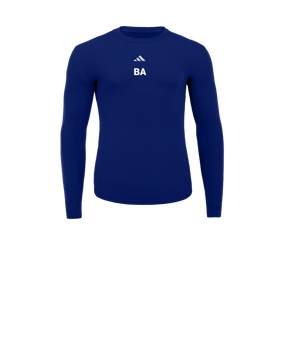 adidas Techfit Underwear Mock Longsleeve Kids Blau