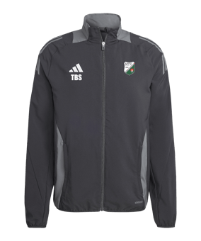 adidas Tiro 24 Competition Präsentationsjacke Schwarz Grau