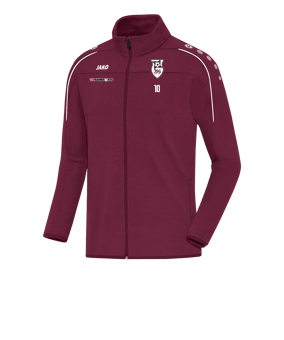 JAKO Classico Trainingsjacke Dunkelrot F14