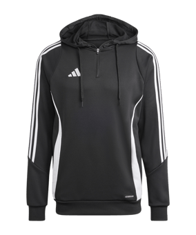 adidas Tiro 24 Hoody Schwarz Weiss - schwarz