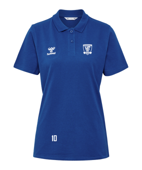 Hummel GO 2.0 Polo Damen Blau F7045