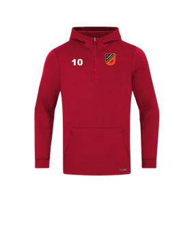 JAKO Pro Casual Hoody Rot F141
