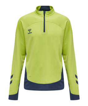 Hummel hmlLEAD HalfZip Sweatshirt Kids Grün F6242 - gruen