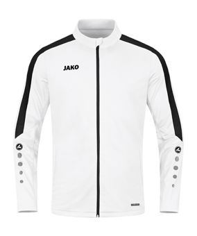 JAKO Power Polyesterjacke Weiss Schwarz F000 - weiss