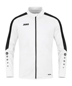 JAKO Power Polyesterjacke Weiss Schwarz F000