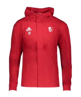 adidas Entrada 22 Allwetterjacke Rot