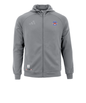 adidas Tiro 25 Travel Kapuzenjacke Grau