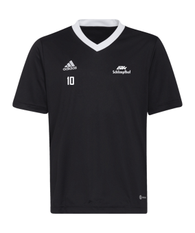 adidas Entrada 22 Trikot Kids Schwarz Weiss