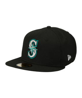 New Era Seattle Mariners 59Fifty Cap Schwarz - schwarz