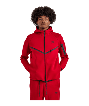 Nike Tech Windrunner Giacca con cappuccio Rosso C687 - rosso