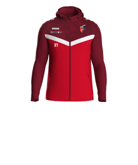 JAKO Iconic Kapuzenjacke Kids Rot F103