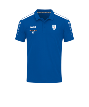 JAKO Power Poloshirt Blau Weiss F400