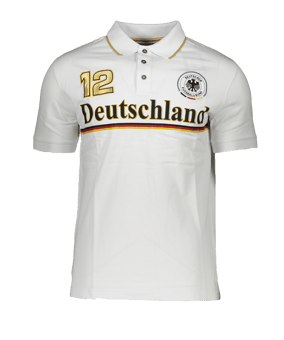 DFB Deutschland Fan Club Poloshirt Weiss - weiss