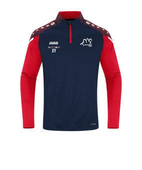 JAKO Performance Ziptop Blau Rot F909