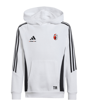 adidas Tiro 24 Hoody Kids Weiss Schwarz