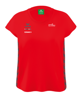 Erima Team Essential T-Shirt Damen Rot Grau