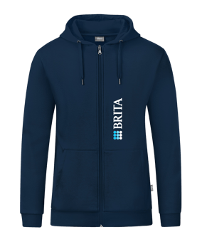 JAKO Organic Kapuzenjacke Blau F900