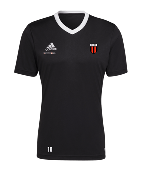adidas Entrada 22 Trikot Schwarz Weiss