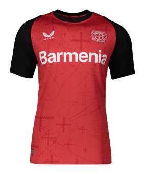 Maillot Domicile Bayer 04 Leverkusen 2024-2025 - Marque Castore, Taille S, Rouge, Neuf
