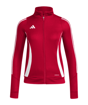 adidas Tiro 24 Trainingsjacke Damen Rot Weiss - rot