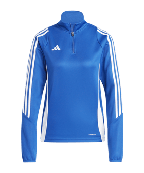 adidas Tiro 24 Trainingstop Damen Blau Weiss - blau
