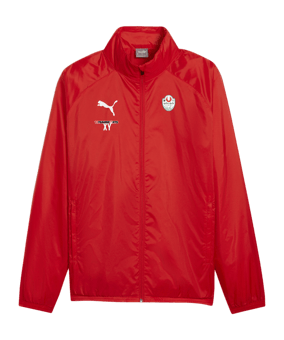 PUMA teamGOAL Allwetterjacke Rot Weiss F01