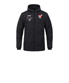 JAKO Team Coach Kapuzenjacke Kids Schwarz F800