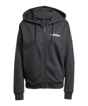 adidas Essentials Kapuzenjacke Damen Schwarz - schwarz