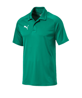 PUMA LIGA Sideline Poloshirt Grün Weiss F05 - gruen
