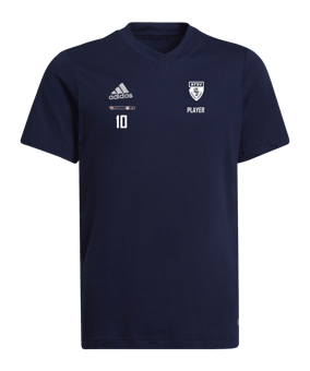 adidas Entrada 22 T-Shirt Kids Blau