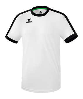 Erima Retro Star Trikot Kids Weiss Schwarz - weiss
