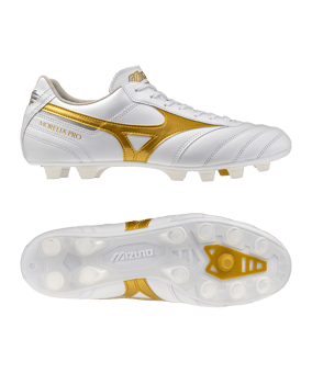 Mizuno Morelia II Pro FG Bright Gold Bianco C50 - bianco