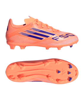 adidas F50 League FG/MG Coral Blaze Kids Orange - orange