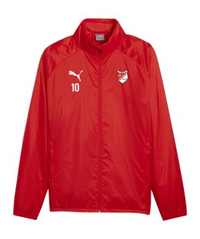 PUMA teamGOAL Allwetterjacke Rot Weiss F01